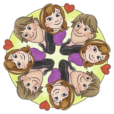 Set de creatie mandala 2 in 1 Frozen Arts & Crafts Ravensburger 