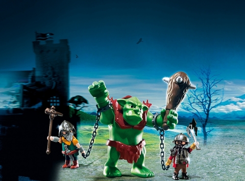 Urias cu luptatori pitici Knights Playmobil