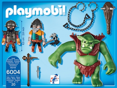 Urias cu luptatori pitici Knights Playmobil