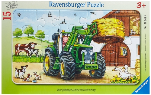 Puzzle Tractor La Ferma, 15 Piese Ravensburger
