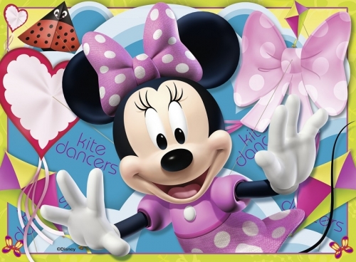 Puzzle Minnie Mouse, 4 buc in cutie, 12/16/20/24 piese Ravensburger