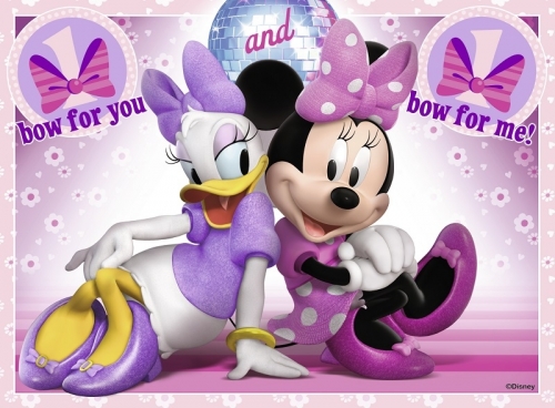Puzzle Minnie Mouse, 4 buc in cutie, 12/16/20/24 piese Ravensburger
