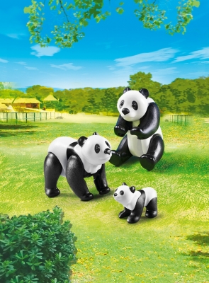 Familie de ursi panda City Life Zoo Playmobil