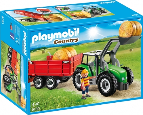 Tractor Mare Cu Remorca Playmobil