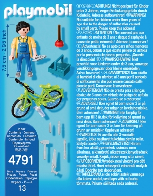 Instalatorul cu bicicleta Playmobil