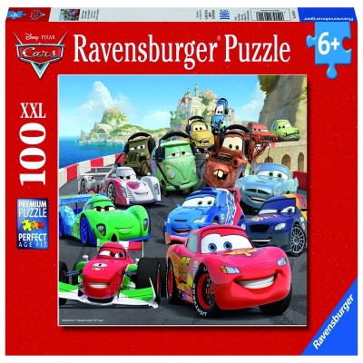 Puzzle Cars, cursa de masini, 100 piese Ravensburger