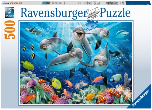 Puzzle delfini, 500 piese Ravensburger