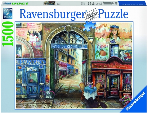 Puzzle pasaj din Paris, 1500 piese Ravensburger