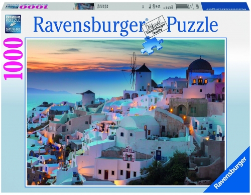 Puzzle noaptea in santorini, 1000 piese Ravensburger