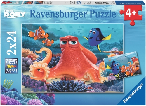 Puzzle In Cautarea Lui Dory, 2X24 Piese Ravensburger