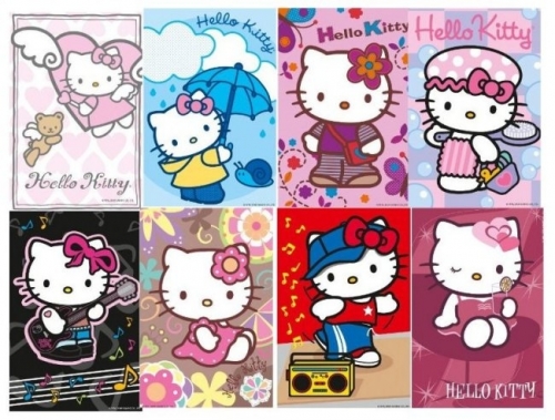 Minipuzzle Hello Kitty, 54 Piese Ravensburger