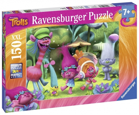 Puzzle Lumea Trolls, 150 Piese Ravensburger
