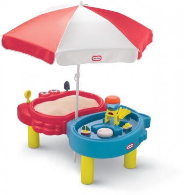 Masuta Pentru Nisip Si Apa Cu Umbreluta Little Tikes