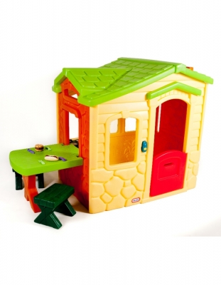 Casuta Picnic Cu Terasa - Crem Little Tikes