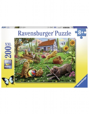 Puzzle Animalute Jucause, 200 Piese Ravensburger