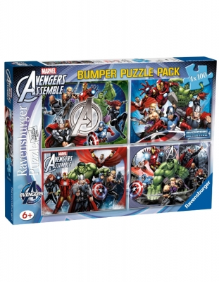 Puzzle Avengers, 4X100 Piese Ravensburger