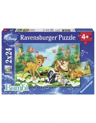 Puzzle Bambi, 2X24 Piese Ravensburger