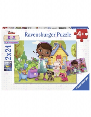 Puzzle Doctorita Plusica, 2X24 Piese Ravensburger