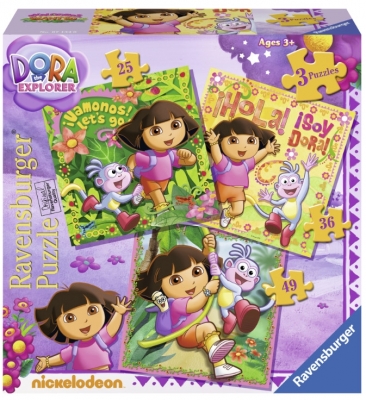 Puzzle Dora, 25/36/49 Piese Ravensburger