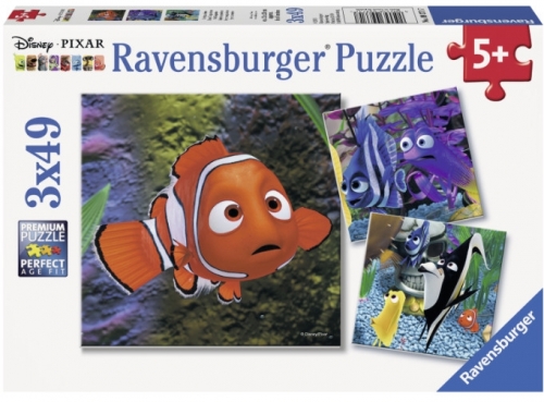 Puzzle In Cautarea Lui Nemo, 3X49 Piese Ravensburger