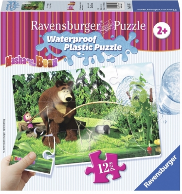 Puzzle Masha Si Ursul, 12 Piese Rezistente La Apa Ravensburger