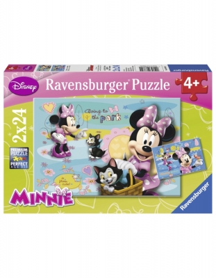 Puzzle Minnie Mouse, 2X24 Piese Ravensburger