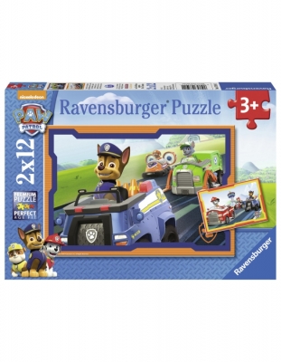 Puzzle Patrula Catelusilor In Actiune, 2X12 Piese Ravensburger