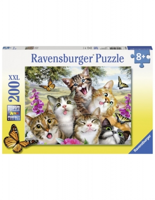 Puzzle Pisicute Amuzante, 200 Piese Ravensburger