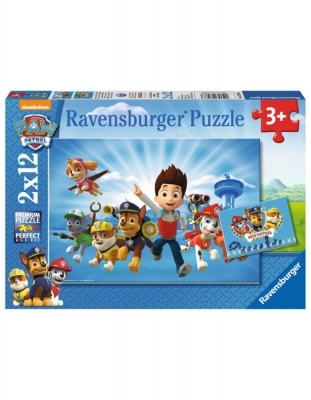 Puzzle Ryder Si Patrula Catelusilor, 2X12 Piese Ravensburger