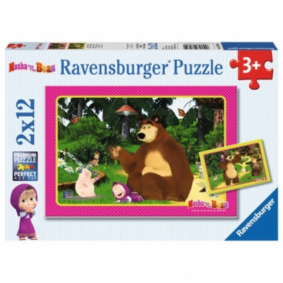Puzzle Masha Si Ursul, 2X12 Piese Ravensburger