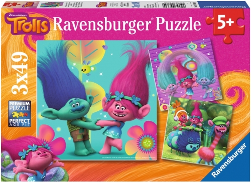 Puzzle Trolls, 3X49 Piese Ravensburger