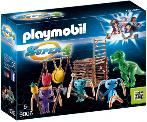 Super 4 - Razboinici Cu T-Rex Playmobil
