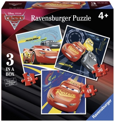 Puzzle Cars, 25/36/49 Piese Ravensburger