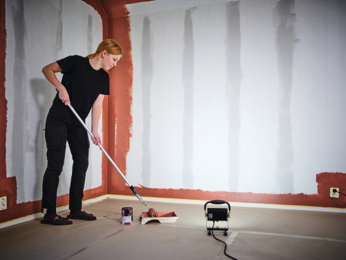 Proiector LED Rapid The Painter, 2000 lm, IP65, 6000 K, cablu 2.5 m, sticla mata, negru-albastru