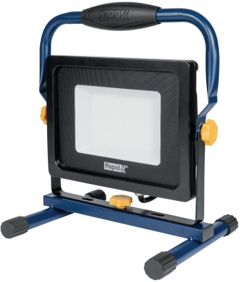 Proiector LED Rapid The Painter+, 5000 lm, IP65, 6000 K, cablu 2.5 m, sticla mata, negru-albastru