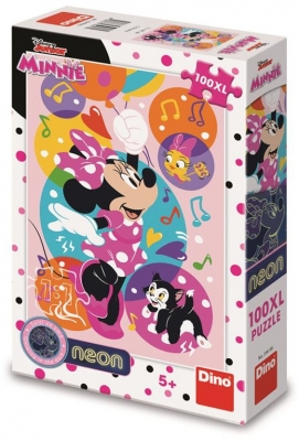 Puzzle neon Minnie, 100 piese, Dino Toys