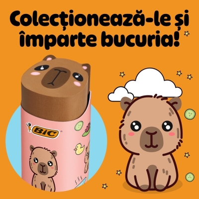 Radiera BIC Vibbies cu animalute, diverse culori
