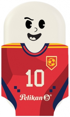 Radiera Squeezy Sports Plastic,fara ftalati si PVC, fotbal, 16 buc, Pelikan