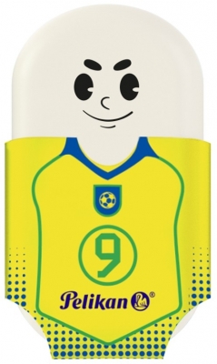 Radiera Squeezy Sports Plastic,fara ftalati si PVC, fotbal, 16 buc, Pelikan