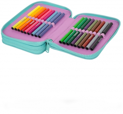 Penar echipat CoolPack Jumper 2, 35 piese, 2 fermoare, Happy donuts