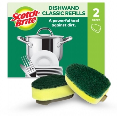 Rezerve pentru burete cu maner Scotch-Brite, Heavy Duty, 2 buc/set