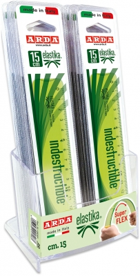 Rigla 15 cm, Elastika, 20 buc/display, Arda