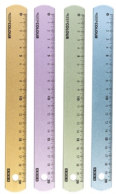 Rigla aluminiu, 20 cm, Keep Colour frost, diverse culori, Arda