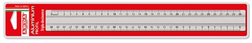 Rigla, aluminiu, 30 cm, maner lung, long grip, Arda