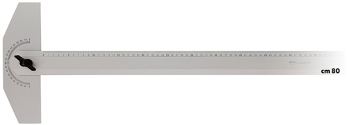 Rigla din aluminiu, 80 cm, cap mobil, Arda