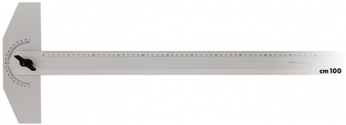 Rigla 100 cm, aluminiu, cap mobil, Arda