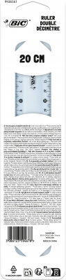 Rigla BIC, dubla, 20 cm