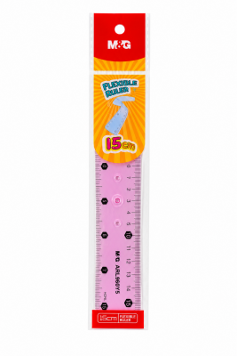 Rigla flexibila M&G, 15 cm, moale, diverse culori