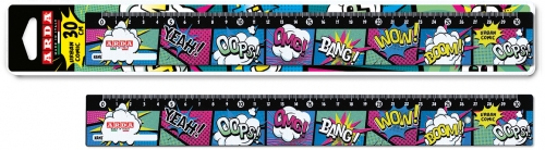 Rigla plastic, 30 cm, Urban Comic, Arda