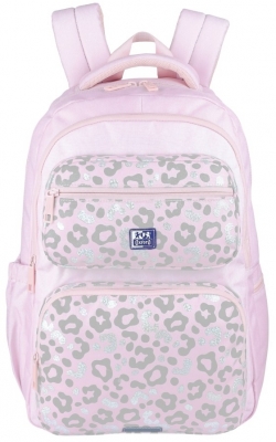 Rucsac Oxford Dream Tech Holografic, 2 compartimente, Pink Animal